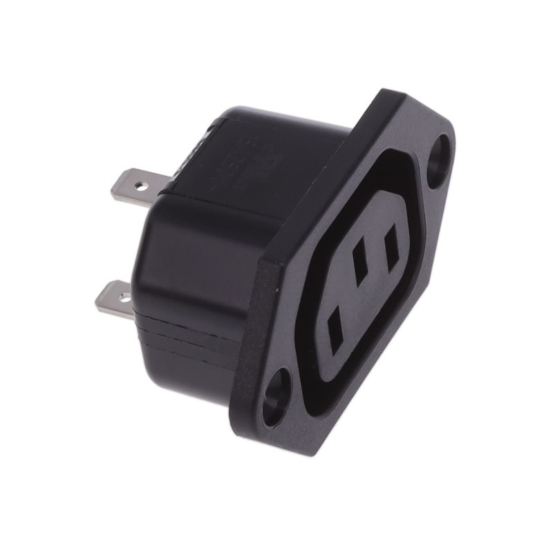 1 pcs : 6600.3200.21 - PWR ENT RCPT IEC320-2-2F PNL QC