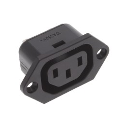 1 pcs : 6600.3100.21 - PWR ENT RCPT IEC320-2-2F PANEL