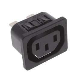 1 pcs : 6600.4325.21 - PWR ENT RCPT IEC320-2-2F PNL QC