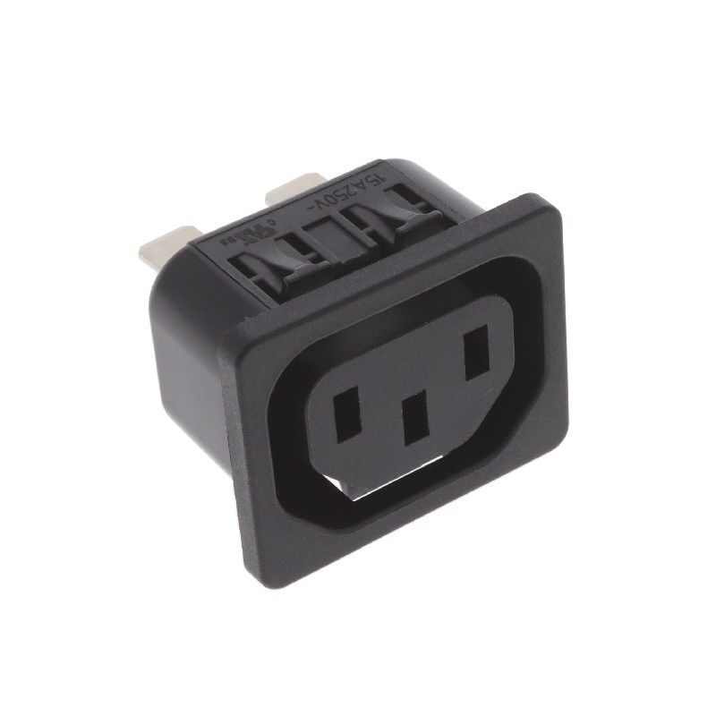 1 pcs : 6600.4325.21 - PWR ENT RCPT IEC320-2-2F PNL QC