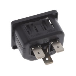 1 pcs : 6600.4325.21 - PWR ENT RCPT IEC320-2-2F PNL QC