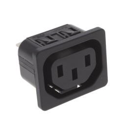 1 pcs : 6600.4320.21 - PWR ENT RCPT IEC320-2-2F PNL QC