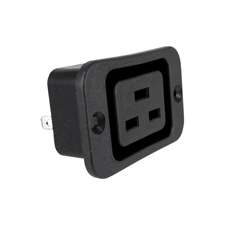 1 pcs : 743W-00/02 - PWR ENT RCPT IEC320-2-2J PNL QC