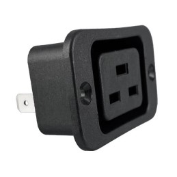1 pcs : 743W-00/03 - PWR ENT RCPT IEC320-2-2J PNL QC