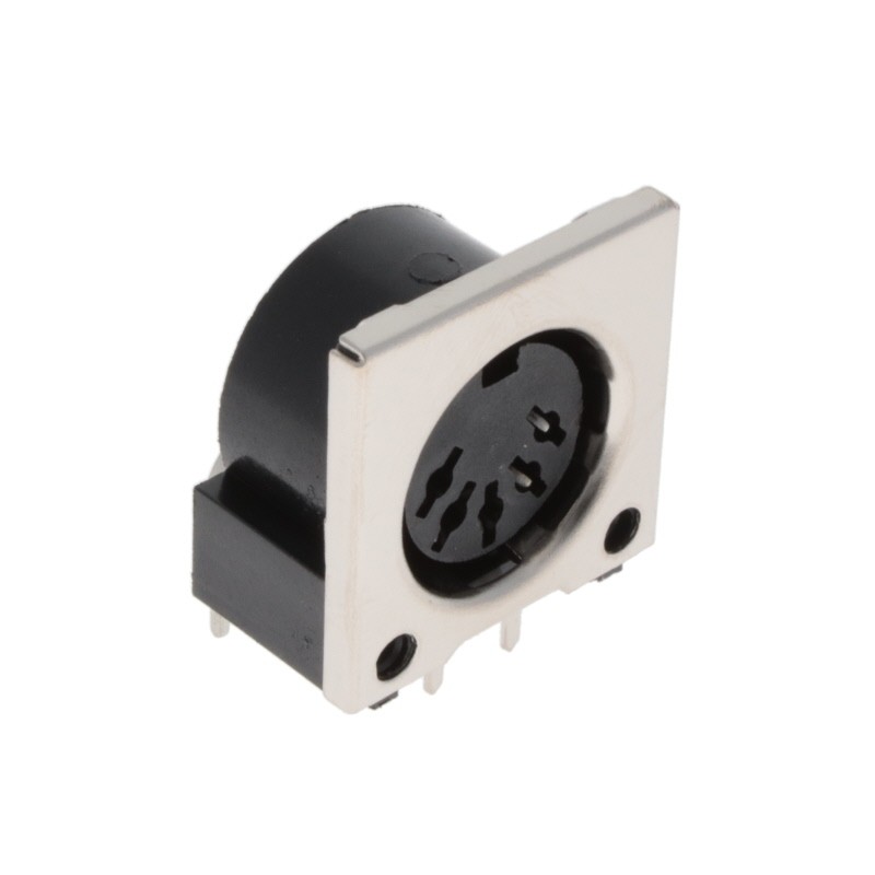 1 pcs : KCDX-5S-S2 - CONN RCPT FMALE MINI DIN 5P SLDR