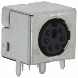 1 pcs : 5749265-1 - CONN RCPT FMALE MINI DIN 6P SLDR