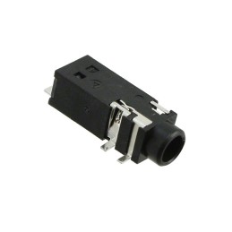 1 pcs : 35RASMT4BHNTRX - CONN JACK STEREO 3.5MM SMD R/A