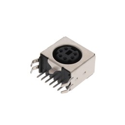 1 pcs : KMDTX-HT-6S-BSC - CONN RCPT FMALE MINI DIN 6P SLDR