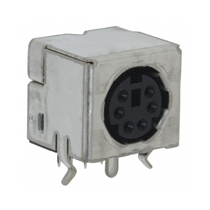 1 pcs : 5749180-1 - CONN RCPT FMALE MINI DIN 6P SLDR