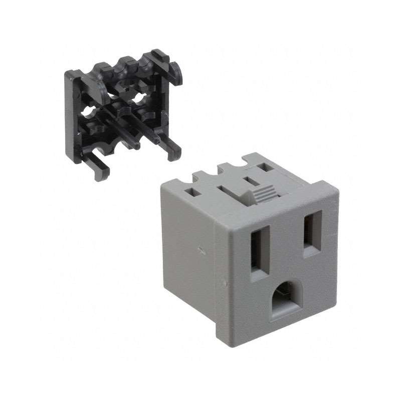 1 pcs : 1-208979-1 - PWR ENT RCPT NEMA5-15 PANEL IDC