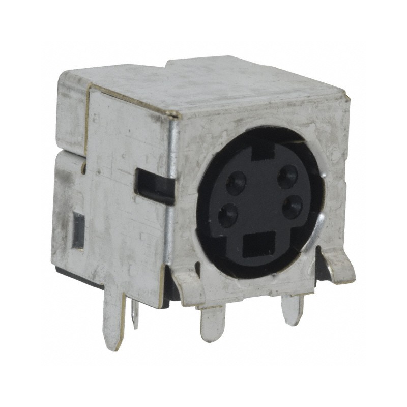 1 pcs : 5750069-1 - CONN RCPT FMALE MINI DIN 4P SLDR