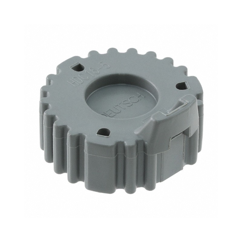 1 pcs : HDC16-5 - CONN PROTECTIVE COVER 5 GRAY