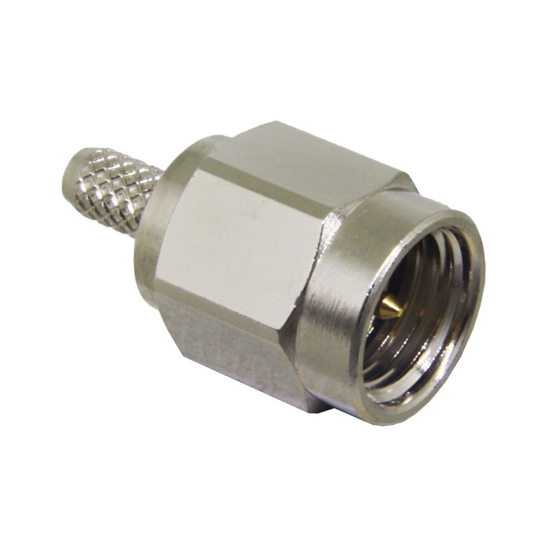 1 pcs : CONSMA007 - CONN SMA PLUG STR 50 OHM SOLDER