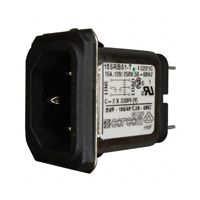 1 pcs : 2-6609987-2 - PWR ENT RCPT IEC320-C14 PANEL QC