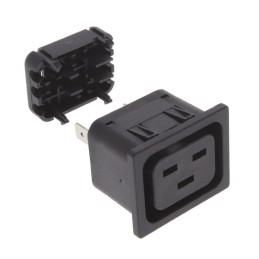 1 pcs : 4710.4255 - PWR ENT RCPT IEC320-2-2J PNL QC