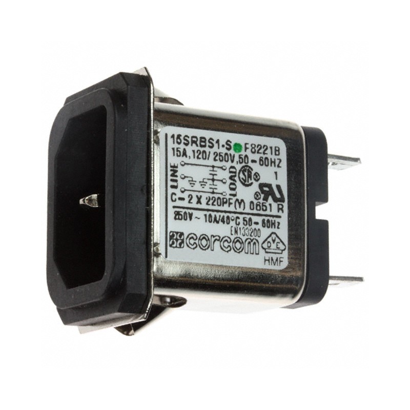 1 pcs : 2-6609987-1 - PWR ENT RCPT IEC320-C14 PANEL QC