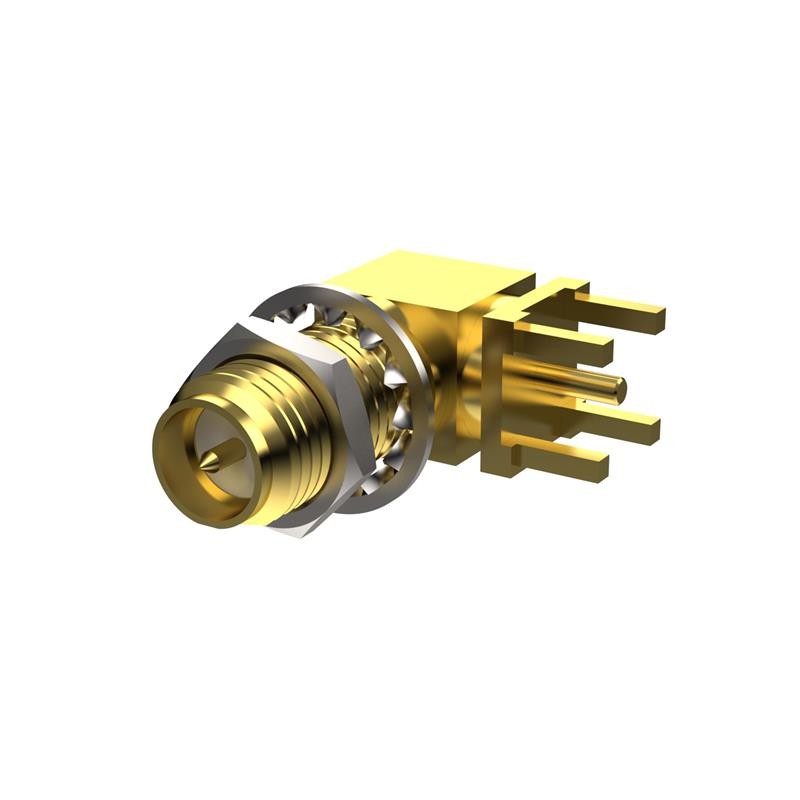 1 pcs : PCB.114SMAFRAJ.A - SMA(F)RA FOR PCB MOUNT AU PLATIN