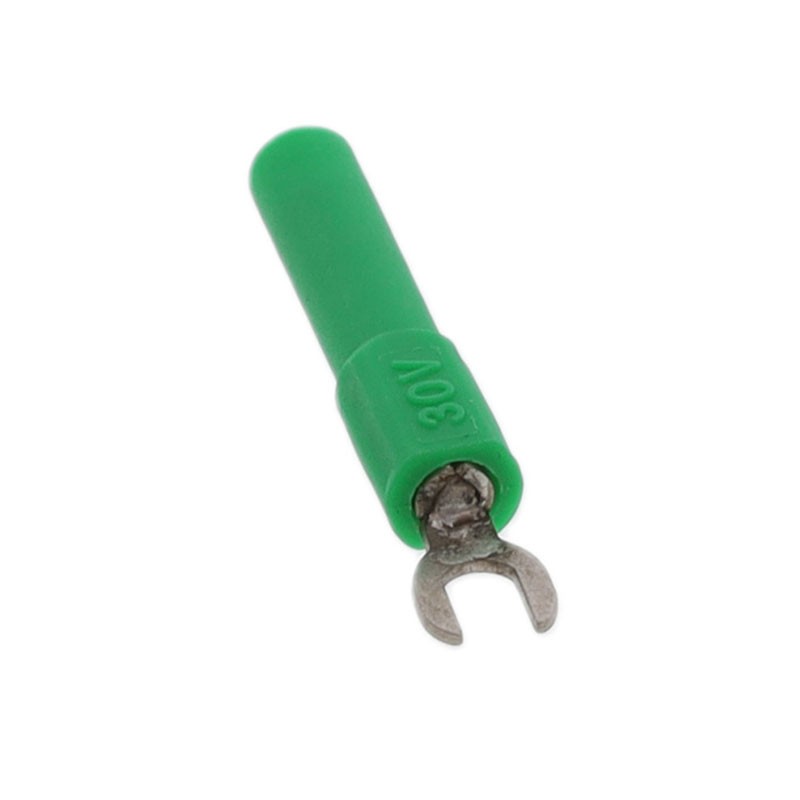 1 pcs : BU-30211A-5 - ADAPT SPADE LUG TO BAN JACK GRN