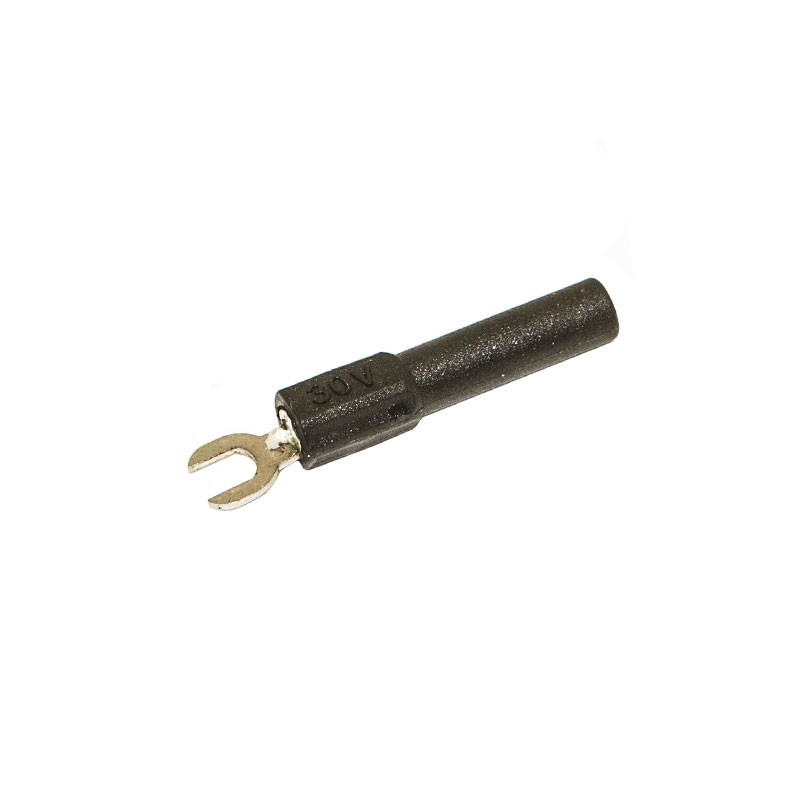 1 pcs : BU-30211A-0 - ADAPT SPADE LUG TO BAN JACK BLK
