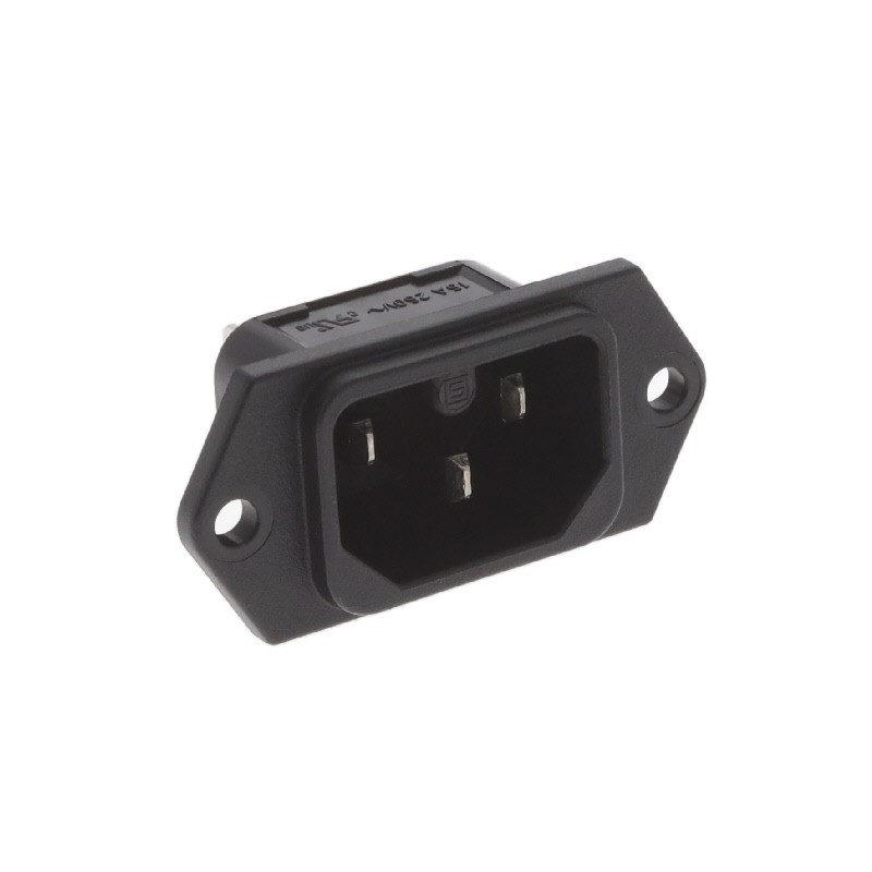 1 pcs : 6110.9300 - PWR ENT RCPT IEC320-C16 RIVET QC