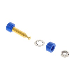 1 pcs : 2142-6 - CONN BANANA JACK MINI TURRET BLU