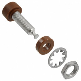 1 pcs : 1581-1 - CONN BANANA JACK TURRET BROWN