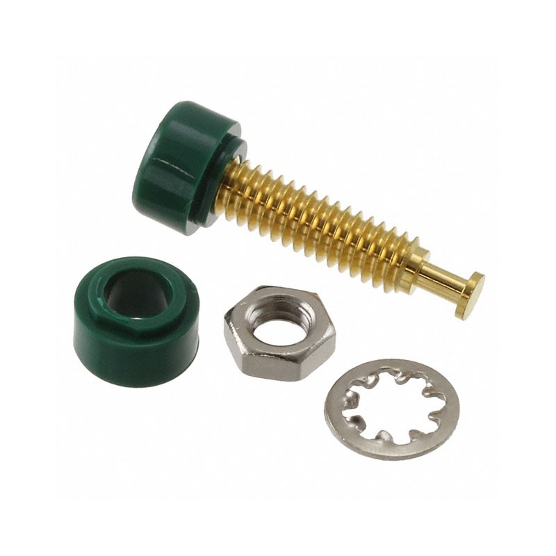 1 pcs : 2142-5 - CONN BANANA JACK MINI TURRET GRN