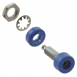 1 pcs : 1581-6 - CONN BANANA JACK TURRET BLUE