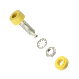 1 pcs : 1581-4 - CONN BANANA JACK TURRET YELLOW