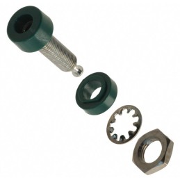 1 pcs : 1581-5 - CONN BANANA JACK TURRET GREEN