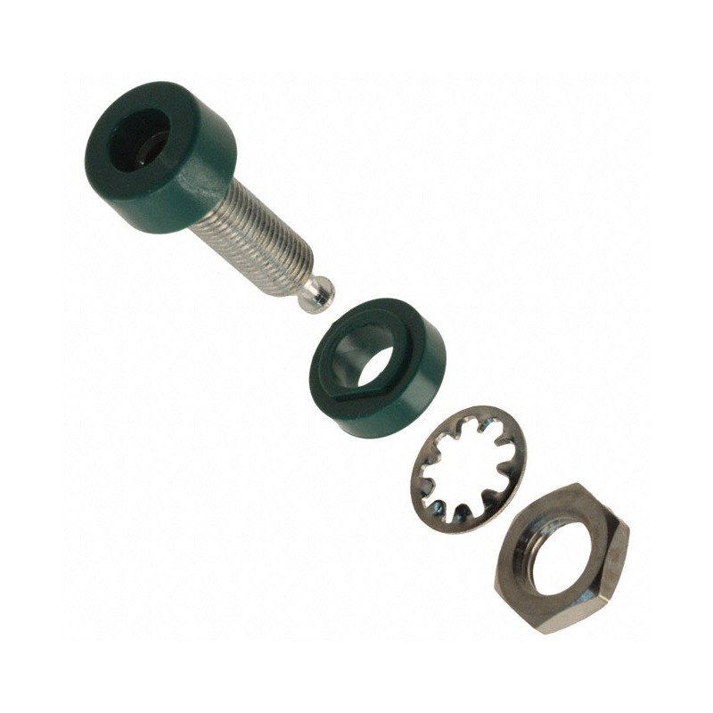 1 pcs : 1581-5 - CONN BANANA JACK TURRET GREEN