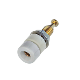 1 pcs : 2142-9 - CONN BANANA JACK MINI TURRET WHT