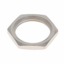 1 pcs : GEA.0E.240.LN - CONN HEX NUT SILVER