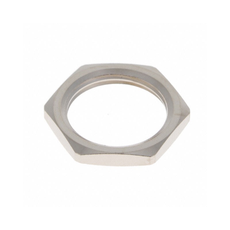 1 pcs : GEA.0E.240.LN - CONN HEX NUT SILVER