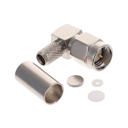 1 pcs : SMAMRA.P.GN.HT - SMA(M)RA FOR RG58/CFD-200 NI PLA