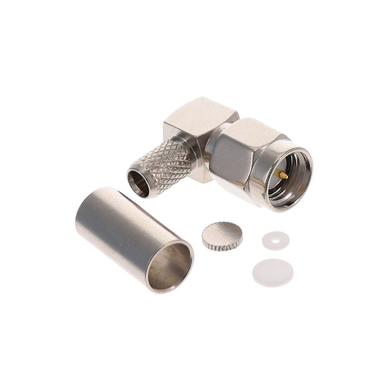 1 pcs : SMAMRA.P.GN.HT - SMA(M)RA FOR RG58/CFD-200 NI PLA