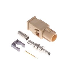 1 pcs : FK0MIDK - FAKRA GEN 1 CODE I BEIGE MALE PL