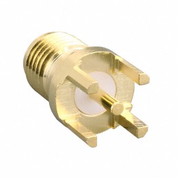 1 pcs : CONSMA001-C-G - CONN SMA FML THROUGH MNT STR