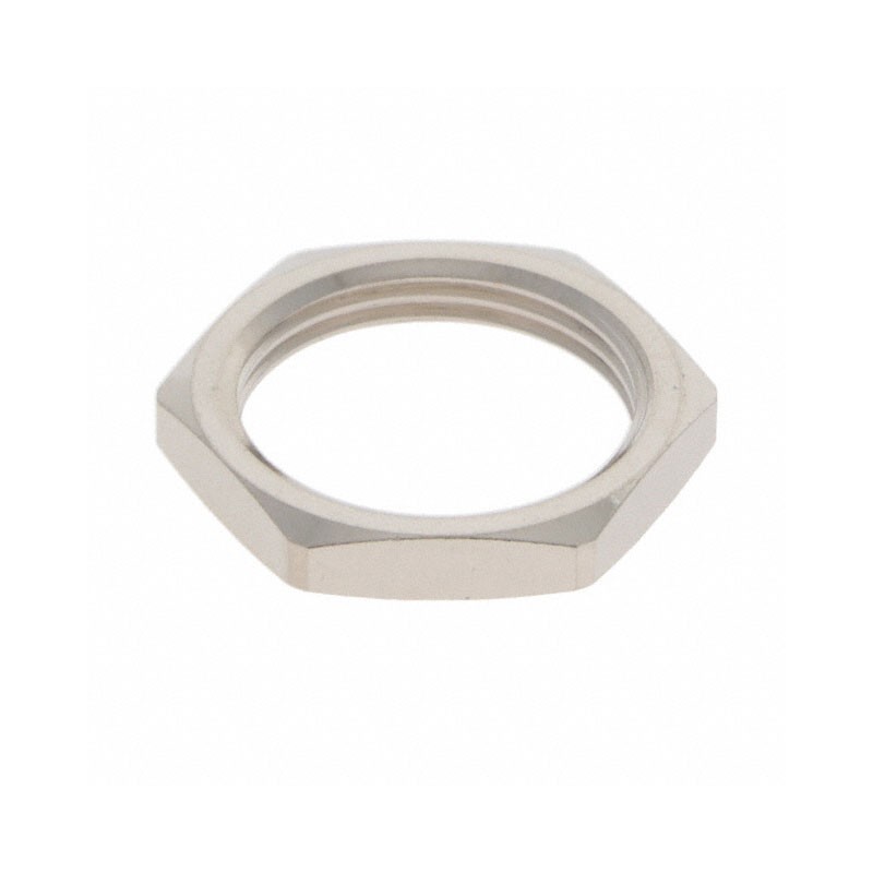 1 pcs : GEA.1E.240.LN - CONN HEX NUT SILVER