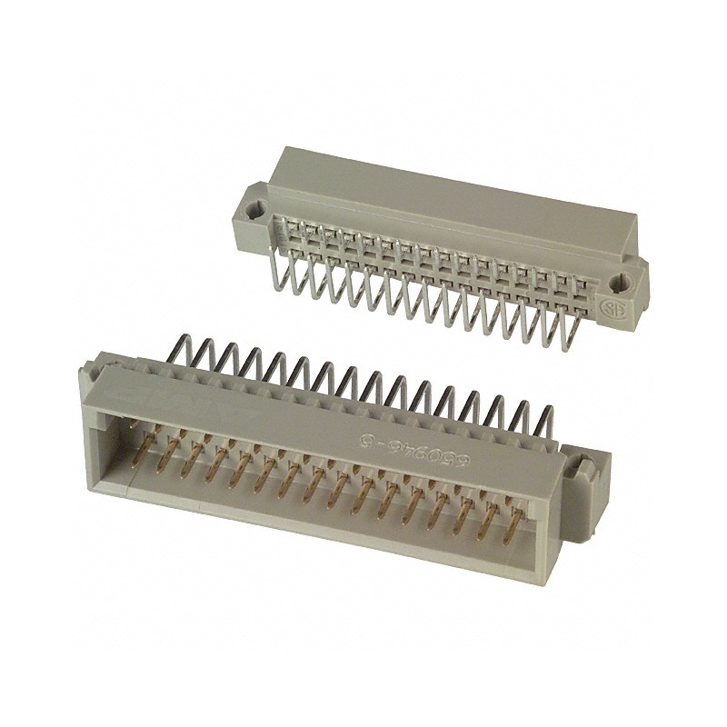 1 pcs : 650946-5 - CONN DIN PLUG 48POS PCB RA GOLD