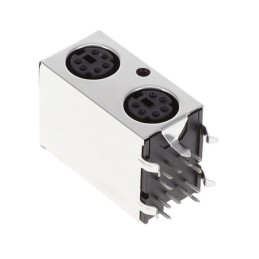 1 pcs : KMDGX-6S/6S-S4N1 - CONN RCPT FMALE MIN DIN 6/6P SLD