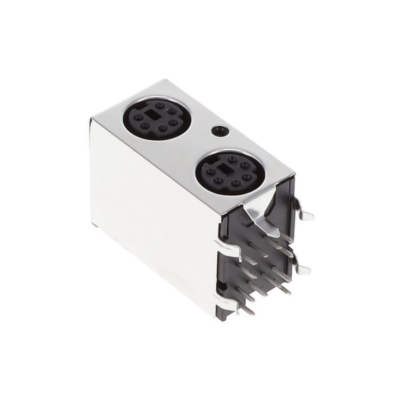 1 pcs : KMDGX-6S/6S-S4N1 - CONN RCPT FMALE MIN DIN 6/6P SLD