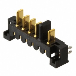 1 pcs : 9-1612503-1 - CONN PLUG 5POS 2.50MM R/A SLDR