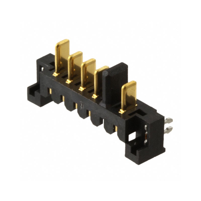 1 pcs : 9-1612503-1 - CONN PLUG 5POS 2.50MM R/A SLDR