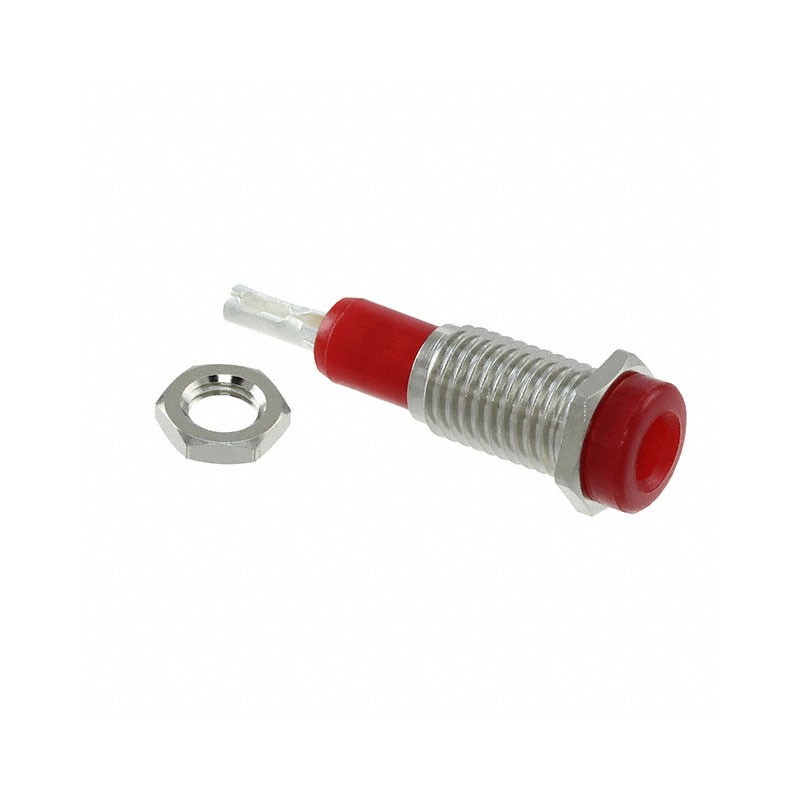1 pcs : 6025 - CONN TIP JACK SLDR EYELET RED