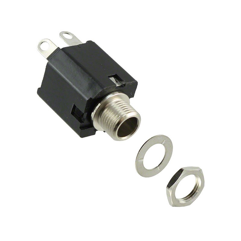 1 pcs : 112AX - CONN JACK MONO 6.35MM PNL MNT