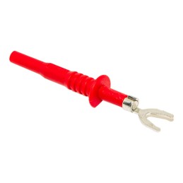 1 pcs : BU-30212-2 - SPADE TERM 7MM TO BANA JACK RED
