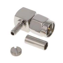 1 pcs : SMAMRA.P.DK.HT - SMA(M)RA FOR RG174/RG316 NI PLAT