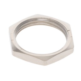 1 pcs : GEA.2S.240.LN - CONN HEX NUT SILVER