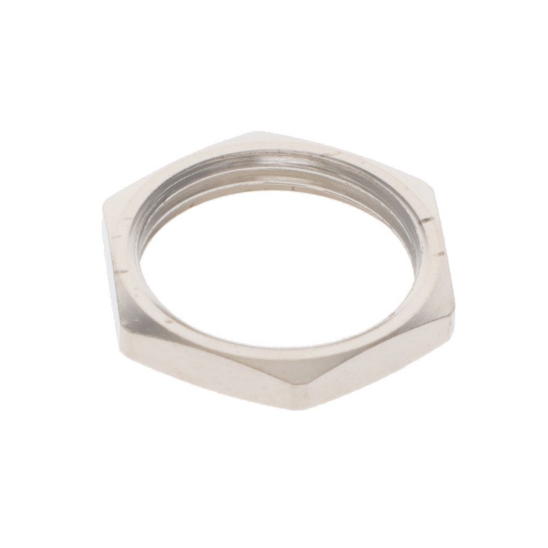 1 pcs : GEA.2S.240.LN - CONN HEX NUT SILVER